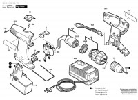 Bosch 0 601 949 520 Gsr 12 V Batt-Oper Screwdriver 12 V / Eu Spare Parts